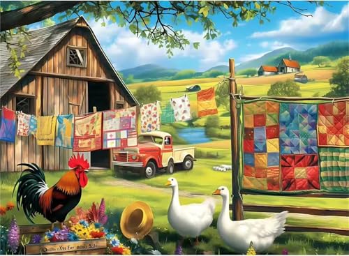 Puzzle für Erwachsene 500 Teile schwer schwierig herausfordernde Jigsaw Puzzle 500 Teile, Kreative Unterhaltung Klassische Puzzles Erwachsene, Home Dekor Puzzles Bauernhof Gänserasen Puzzle für Erwachsene 500 Teile schwer schwierig herausfordernde Jigsaw Puzzle 500 Teile, Kreative Unterhaltung Klassische Puzzles Erwachsene, Home Dekor Puzzles Bauernhof Gänserasen von Tainrun