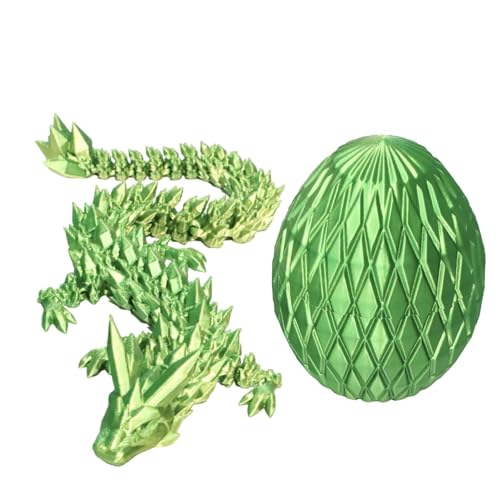 Dragon Egg – 136 g Drache mit Gelenken, 3D-Druck, vielseitig einsetzbar, tragbar, lose Dracheneier, 3D-gedruckter Drache, tragbares Drachenspielzeug für Armaturenbretter im Büro und Auto von Takluu