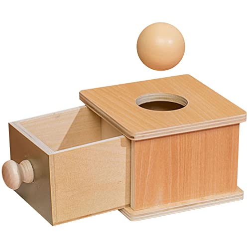 Münzbox aus Holz – Montessorii Sortierbox aus Holz, vielseitig einsetzbar | Montessorii Elegantes Spielzeug für Entwicklungsball | Vorschul-Lernspielzeug für Kinder von Takluu