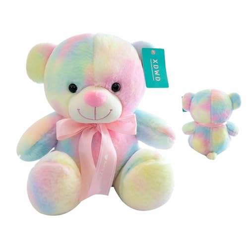 Riesiges Plüschtier – Großes Plüschspielzeug Big Soft Toys | Bunter Plüschbär, sitzende Tiere aus Plüsch | hautfreundliches Kissen für Kinder und Erwachsene, zum Kuscheln für Schlafzimmer von Takluu