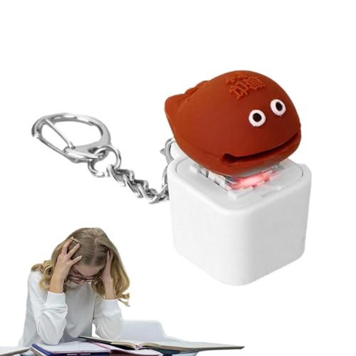 Sensorischer Schlüsselanhänger - Schlüsselanhänger-Stressspielzeug | Stress Schlüsselanhänger Erwachsene | Stress-Kette Mit Cartoon-Schlüsselanhänger | Schlüsselanhänger Zum Stressabbau von Takluu