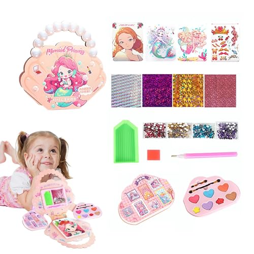 Takluu Anziehspiele für Mädchen, Papier-Anziehspiel | Papier-Dress-Up-Aufkleber-Set,Kreatives Anziehspielset, Prinzessinnen-Make-up-Anziehaufkleber auf Papier für Mädchen von Takluu