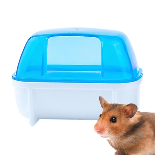 Takluu Chinchilla Staub Badehaus, Abnehmbare Hamster-Sandbad-Duschboxen, Tragbares Hamster-Badezimmer, Hamster-Katzentoilette, Hamster-Zubehör Für Zwerghamster, Rennmaus, Maus, Chinchilla von Takluu