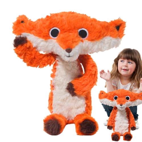 Takluu Gefülltes Fuchs-Plüschtier,Plüschfuchs,Lustiges Plüschfuchsspielzeug - Bequemes Kuscheltier zum Sammeln, süßes weiches Stofftier für Kinder und Erwachsene von Takluu