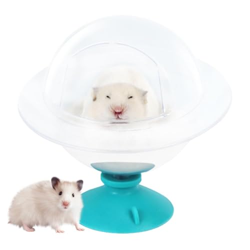 Takluu Hamster-Sandbadbehälter, Hamster-Badewanne - Duschraum Hamster Chinchilla Badeschüssel Sandbad,Sandbehälter zum Graben, Relaxhaus, transparent, für Rennmaus-Zwerghamster von Takluu