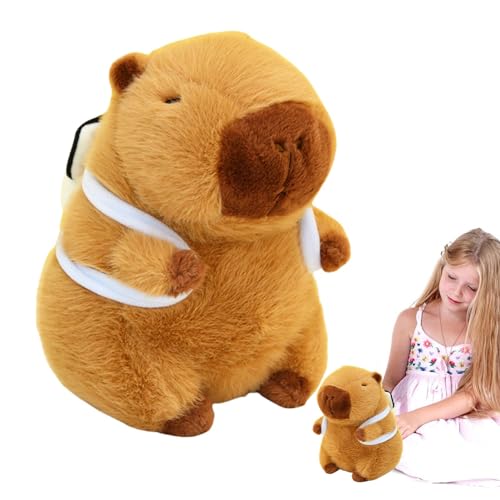 Takluu Plüsch-Capybara, Capybara-Plüschtier, Gefülltes Plüschtier, Tierplüschkissen, Capybara-Kuscheltierspielzeug, Plüschtier-Umarmungspuppe für Kinder, 8,7 Zoll von Takluu