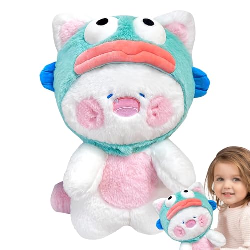 Takluu Plüschtierpuppe, Stofftier-Plüschtiere - Gefülltes Capybara Ugly Fish Transformation Plüschtier | Lebendiges und interessantes Stofftierspielzeug für Spielzimmer, Kinderzimmer, Couch, von Takluu