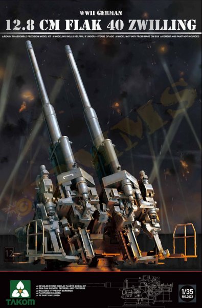 12,8 cm Flak 40 Zwilling von Takom