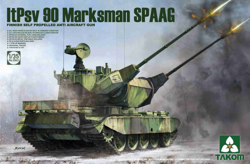 Finnish Self Propelled Anti Aircraft Gun ItPsv 90 Marksman von Takom