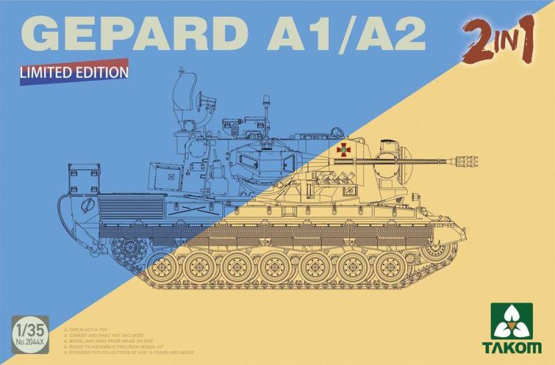 Flackpanzer1 Gepard SPAAG A1/A2 (2 in 1) von Takom