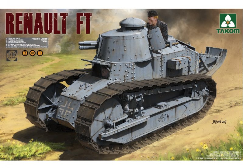 French Light Tank Renault Ft-17 3in1 von Takom