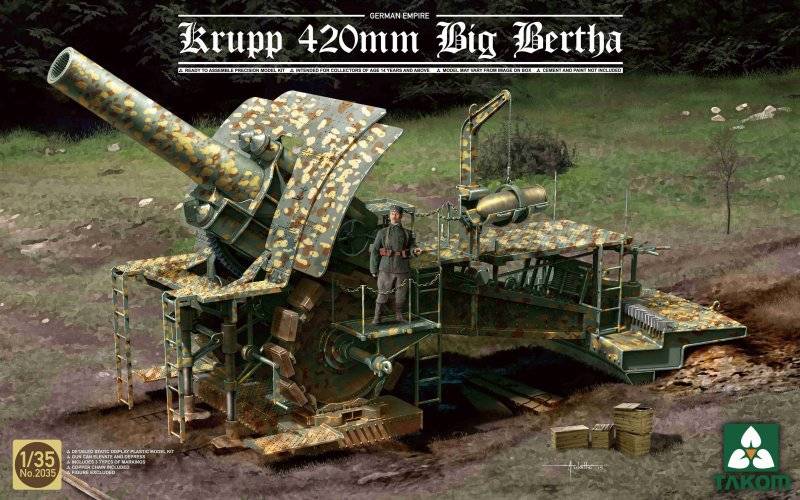 German Empire 420mm Big Bertha von Takom