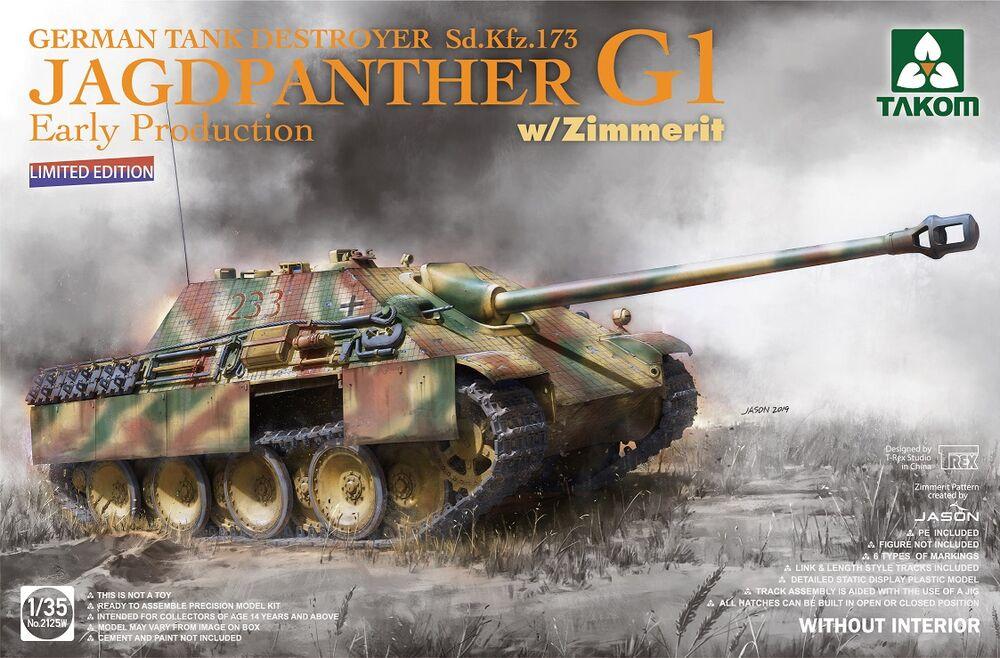 German Tank Destroyer Sd.Kfz.173 Jagdpanther G1 Early Production w/Zimmerit (Limited edition) von Takom