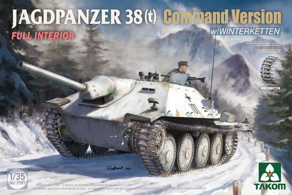 Jagdpanzer 38(t) - Command Version w/ Winterketten Full Interior von Takom