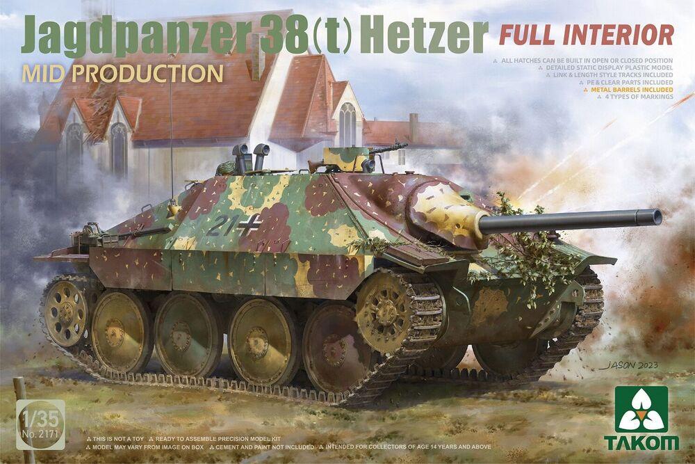 Jagdpanzer 38(t) Hetzer - Mid Production with full Interior von Takom