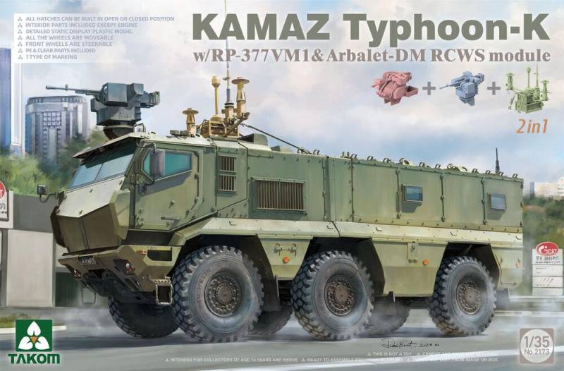 Kamaz Typhoon-K w/RP-377VM1 & Arbalet-DM RCWS Module 2in1 von Takom