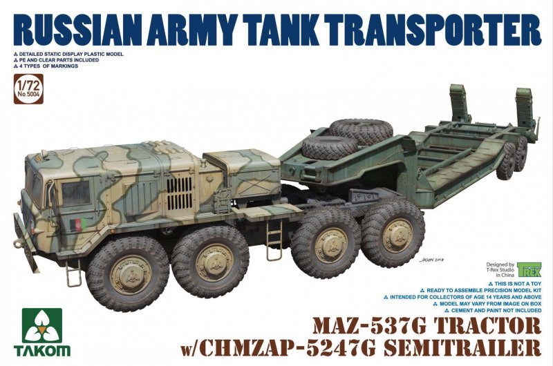 MAZ-537G Tractor w/CHMZAP-5247G Semitrailer von Takom