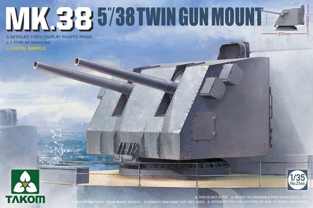 MK.38 5´´/38 Twin Gun Mount (Metal barrel) von Takom