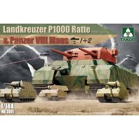 TAKOM TAK3001 1:144 Landkreuzer P1000 Ratte(Proto Type)&Panz von Takom