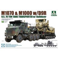 TAKOM TAK5002 1:72 U.S. M1070&M1000 w/D9R 70 Ton Tank Transporter w/Bulldozer von Takom