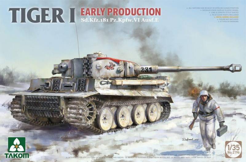 Tiger I - Early Production - Sd.Kfz.181 Pz.Kpfw.VI Ausf.E von Takom