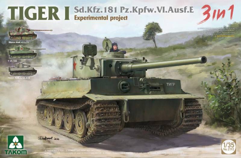 Tiger I Experimental Project Sd.Kfz. 181 Pz. Kpfw. VI. Ausf. E (3 in 1) von Takom