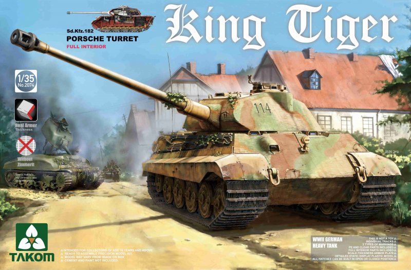 WWII German Heavy Tank Sd.Kfz.182 King von Takom