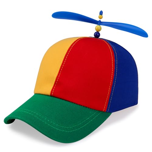 TaleMoon Propeller Mütze,Propeller Hut Erwachsene,Lustige Hubschraubermütze Männer,Helikopter Kappe kopfbedeckung,Regenbogen Propeller Mützen für Karneval Party Herren Kinder,Größenverstellbar TaleMoon Propeller Mütze,Propeller Hut Erwachsene,Lustige Hubschraubermütze Männer,Helikopter Kappe kopfbedeckung,Regenbogen Propeller Mützen für Karneval Party Herren Kinder,Größenverstellbar von TaleMoon