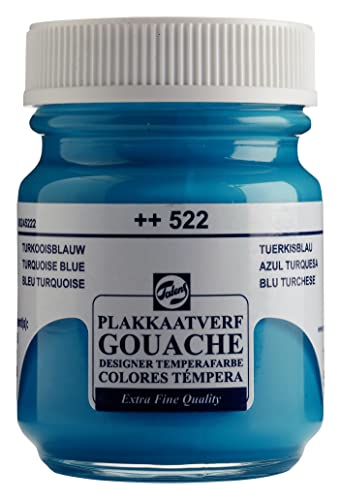 TALENS Colores Témpera Extra Fina Frasco 50 ml Azul Turquesa 522 (08245222) von TALENS