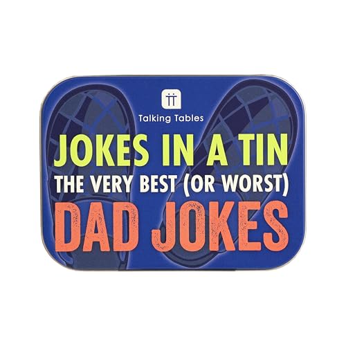 Talking Tables 100 Cards Dad Jokes, Play with Family, Funny Present for Fathers Day, Birthday, Secret Santa, Stocking Fillers, Xmas Gifts, Travel Card Games, Ages 13+ von Talking Tables