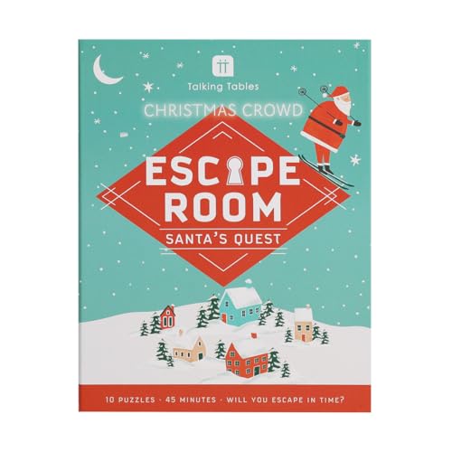 Talking Tables Escape Room Host Night Santas Quest, Secret Santa, Christmas, Birthday, Festive Board Game, Dinner Parties, Present, Entertainment, Kids, Adults, Ages 8+ von Talking Tables