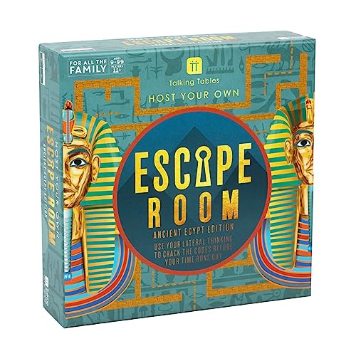 Talking Tables Escape Room-Spiel mit ägyptischem Thema für Kinder | Löse einzigartige Rätsel und Codes, um dem Fluch des Pharaos zu entkommen | Interaktives Spiel, ab 9 Jahren, Geburtstag, Weihnachten von Talking Tables