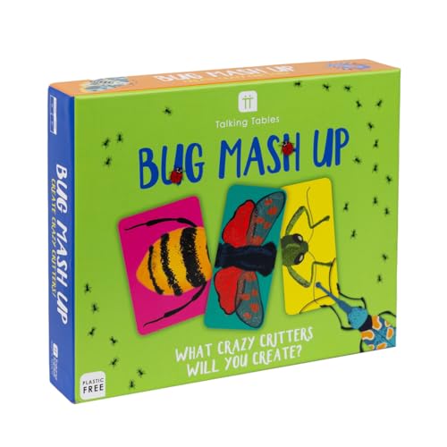 Talking Tables Family Fun Bug Mash Up-Spiel für Kinder, von Insekten inspirierte Designs, Mix-and-Match-Kreaturen, Match-up-Herausforderung, Verpackung – KUNSTSTOFFFREI Talking Tables Family Fun Bug Mash Up-Spiel für Kinder, von Insekten inspirierte Designs, Mix-and-Match-Kreaturen, Match-up-Herausforderung, Verpackung – KUNSTSTOFFFREI von Talking Tables