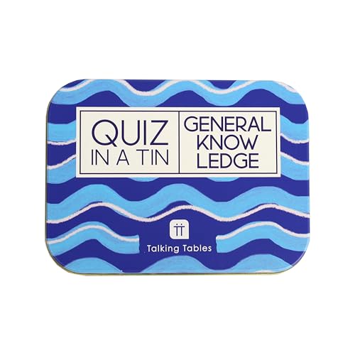 Talking Tables General Knowledge Quiz Game, Question Cards After Dinner Party, Present, Secret Santa, Fun Travel Pocket Games for Kids, Adults, Card Games, Ages 14+ von Talking Tables