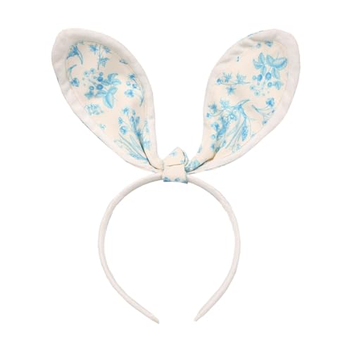 Talking Tables Osterhasenohren für Kinder Jungen Mädchen blaues Stoff-Stirnband-Accessoire Babyparty Kinderkostüm zum Anziehen Einheitsgröße von Talking Tables