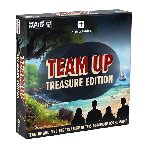 Talking Tables Team Up Collaborative Board Game, Players 2+, Secret Santa, Present, Treasure Hunting Family Games After Dinner Party, Games for Kids, Adults, Ages 9+ von Talking Tables