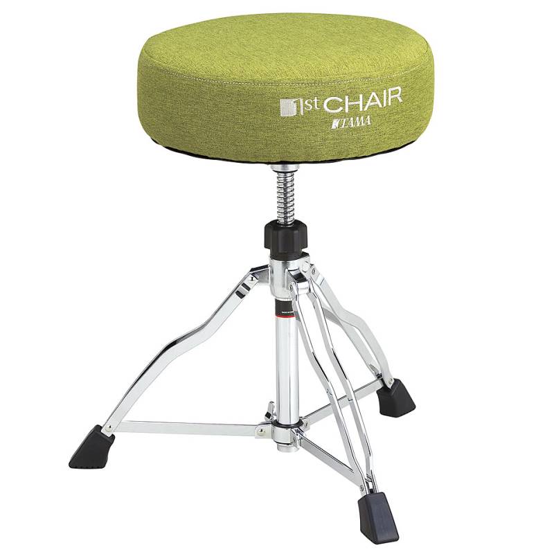 Tama 1st Chair HT430SGF Round Rider Green Cloth Top Drumhocker von Tama