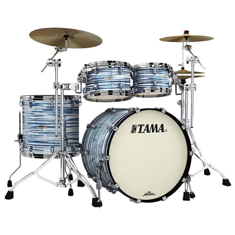 Tama Starclassic Maple 22" 4 Pcs. Blue & White Oyster Shell Set von Tama