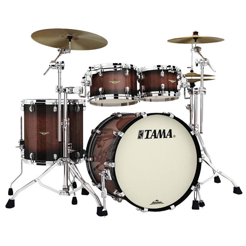 Tama Starclassic Maple 22" 4 Pcs. Tobacco Sunburst Movingui Shell Set von Tama