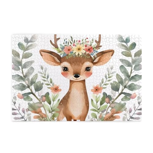 Puzzle 1500 Teile Blume, REH Holz XXL Puzzle Erwachsene mit Schachtel und Poster, Schwierige, Herausfordernde und Interessant Spiele für Anfänger, Geschenke für Männer/Frauen Wohndekoration 1T-1987 Puzzle 1500 Teile Blume, REH Holz XXL Puzzle Erwachsene mit Schachtel und Poster, Schwierige, Herausfordernde und Interessant Spiele für Anfänger, Geschenke für Männer/Frauen Wohndekoration 1T-1987 von Tamalsj