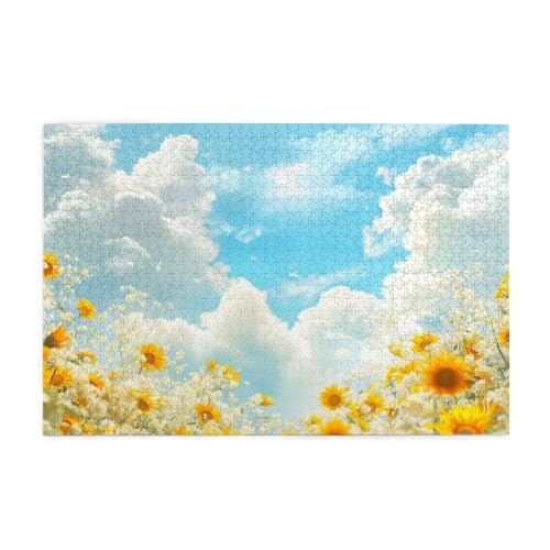 Puzzle 3000 Teile Blume, Landschaft Holz XXL Puzzle Erwachsene mit Schachtel und Poster, Schwierige, Herausfordernde und Interessant Spiele für Anfänger, Männer/Frauen Wohndekoration Geschenke 1T-152 von Tamalsj