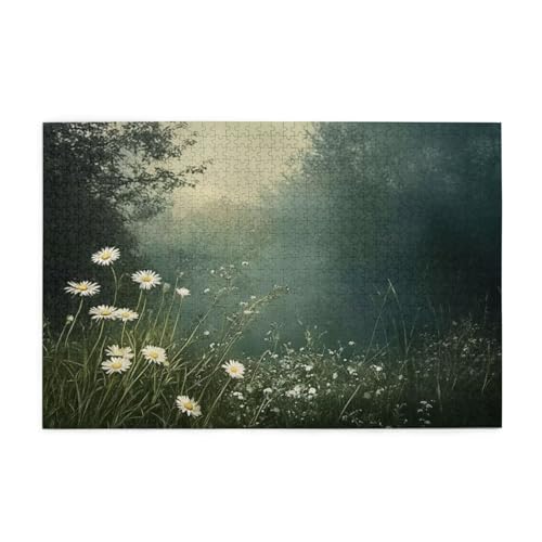 Puzzle 5000 Teile Blume, Landschaft Holz XXL Puzzle Erwachsene mit Schachtel und Poster, Schwierige, Herausfordernde und Interessant Spiele für Anfänger, Männer/Frauen Wohndekoration Geschenke 1T-311 von Tamalsj