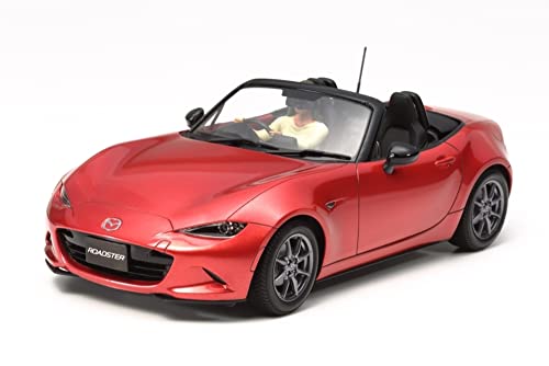 Tamiya TAM24342 300024342 Mazda Fahrzeug 24342-1:24 MX-5,originalgetreue Nachbildung, Plastik Bausatz, Basteln, Modellbausatz, Zusammenbauen, unlackiert, Red von TAMIYA