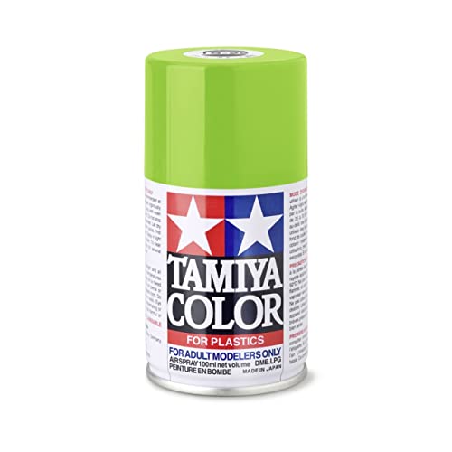 TAMIYA 85022 TS-22 Hellgrün glänzend 100ml - Sprühfarbe für Plastikmodellbau, Modellbau und Bastelzubehör, Sprühfarbe für den Modellbau von TAMIYA