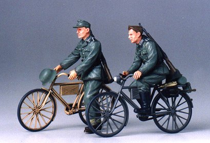 Diorama-Set Soldaten m.Fahrrad von Tamiya