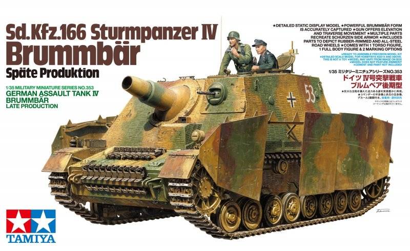 Sd.KFz. 166 Brummbär Späte Produktion von Tamiya