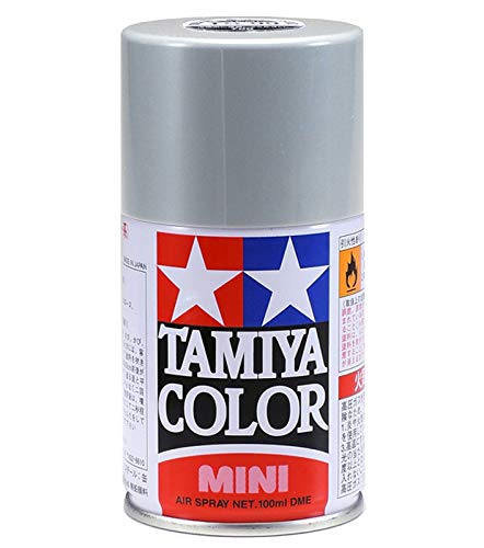 TAMIYA 85017 TS-17 Aluminium Silber glänzend 100ml - Sprühfarbe für Plastikmodellbau, Modellbau und Bastelzubehör, Sprühfarbe für den Modellbau, TAM85017, 75 Milliliters von TAMIYA