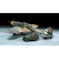 TAMIYA 300025212 1:48 IL-2 Shturmovik & Fahrzeug GAZ-67B von Tamiya