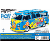 TAMIYA 300047453 1:10 RC VW Bus Type 2 T1 Flower Power von Tamiya