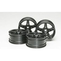 TAMIYA 300051263 1:10 Felgen (4) Twin schwarz von Tamiya